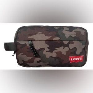 Levi’s Men’s Camo Toiletry Travel Canvas Top Zip Bag with Handle | NEW/NWT!!
